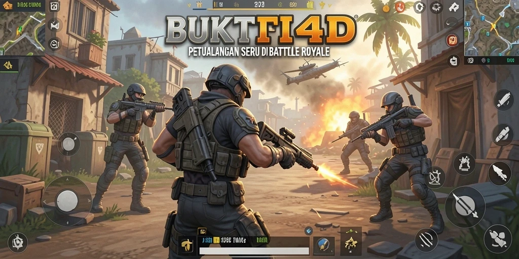 Gameplay seru dan mendebarkan di BUKTI4D Battle Royale.