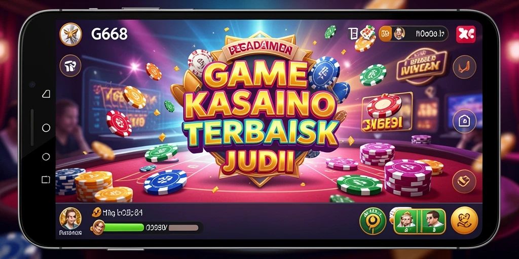 Tampilan menarik dari gameplay G668 dengan elemen kasino yang mendebarkan.