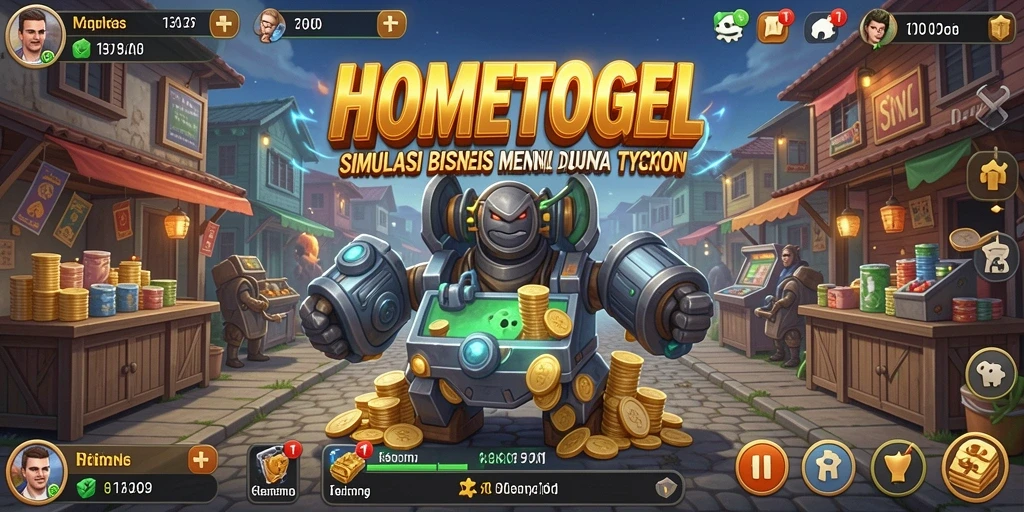 Tampilan gameplay HOMETOGEL yang seru dan penuh strategi.
