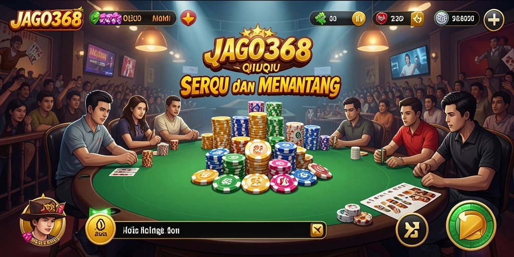 Tampilan seru gameplay QiuQiu di JAGO368.