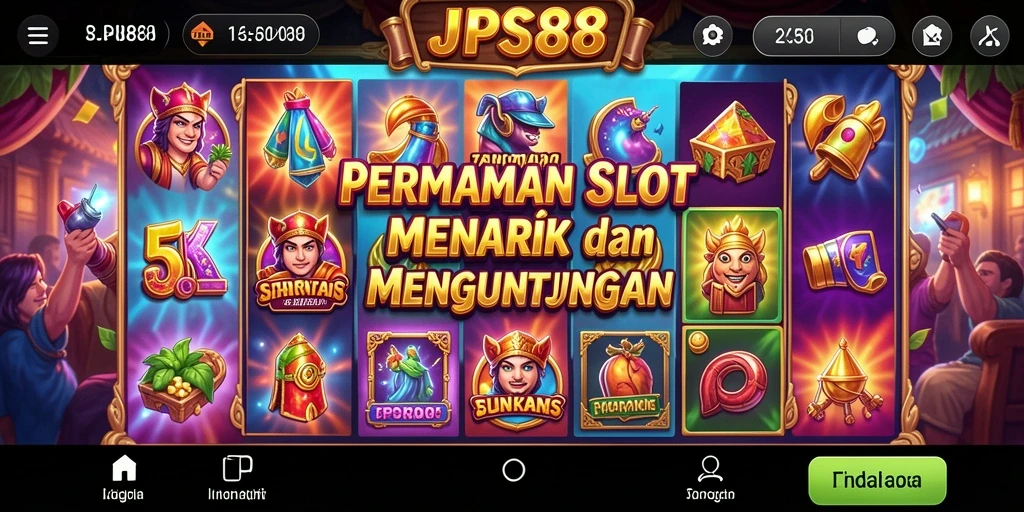 Tampilan antarmuka game Slot JPS88 yang menarik dan interaktif.