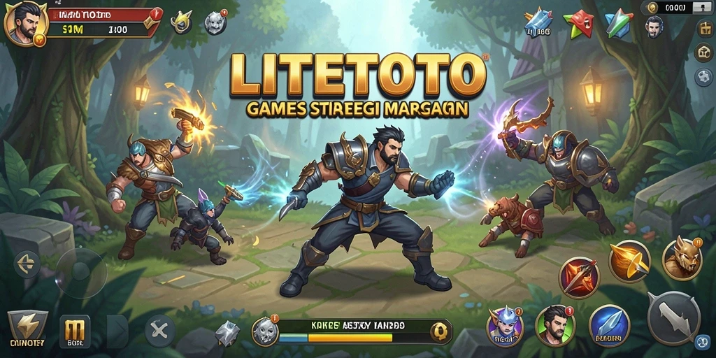 Tangkapan layar gameplay yang menampilkan serunya pertempuran di LITETOTO.