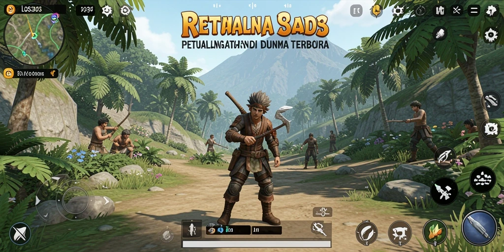 Screenshot gameplay LOS303 menunjukkan dunia terbuka yang luas dan penuh detail.