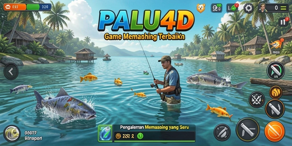 Screenshot gameplay PALU4D dengan pengalaman memancing yang mengasyikkan.