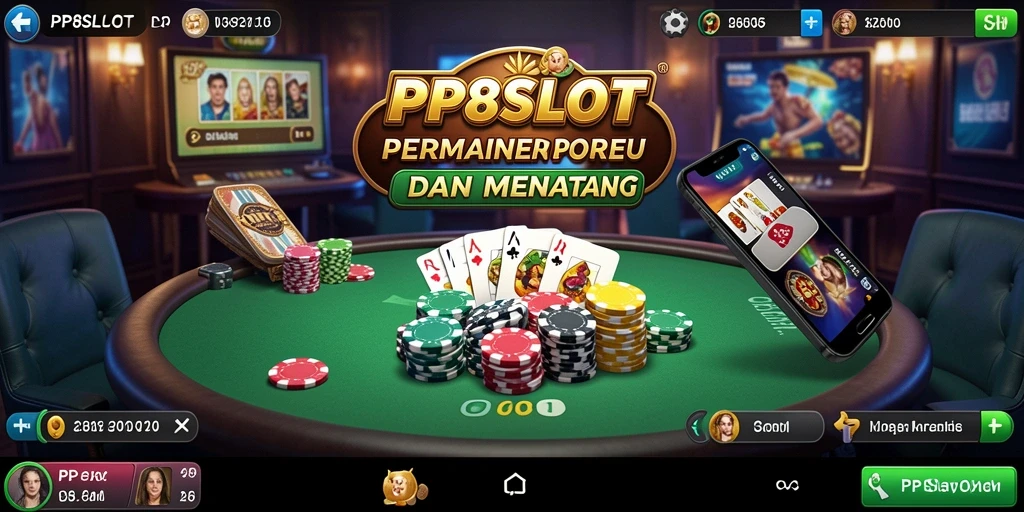 Tampilan gameplay seru PP8SLOT dengan aksi Poker yang menegangkan.