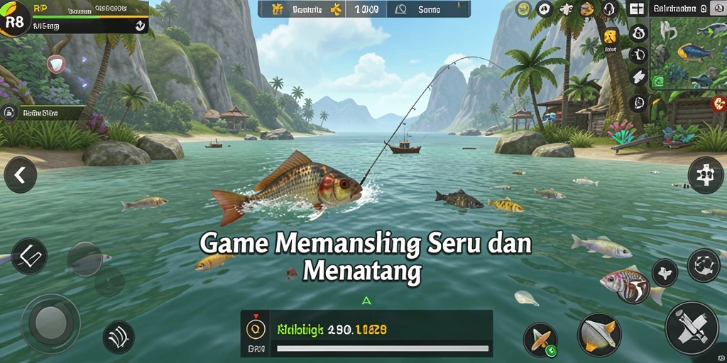 Tangkapan ikan besar dalam gameplay RP8 yang mendebarkan.