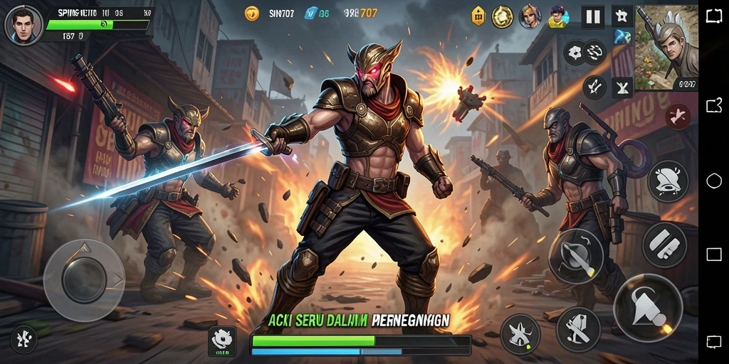 Menampilkan aksi seru dan gameplay intens di SPIN707.