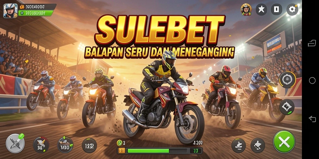 Gameplay balapan yang seru dan menegangkan di SULEBET.