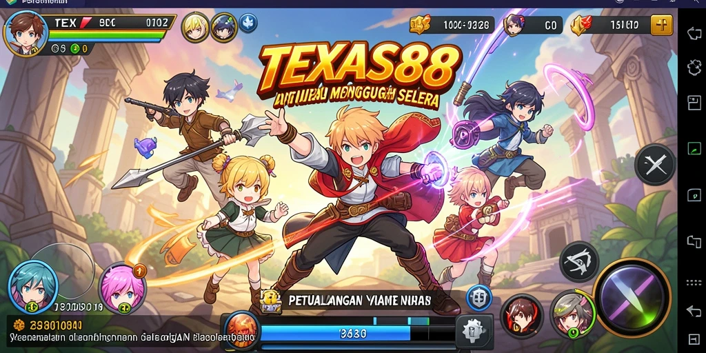 Screenshot gameplay TEXAS88 dengan karakter Anime yang menarik.