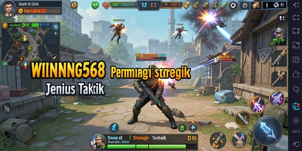 Tampilan gameplay strategis yang menegangkan di WINNING568.