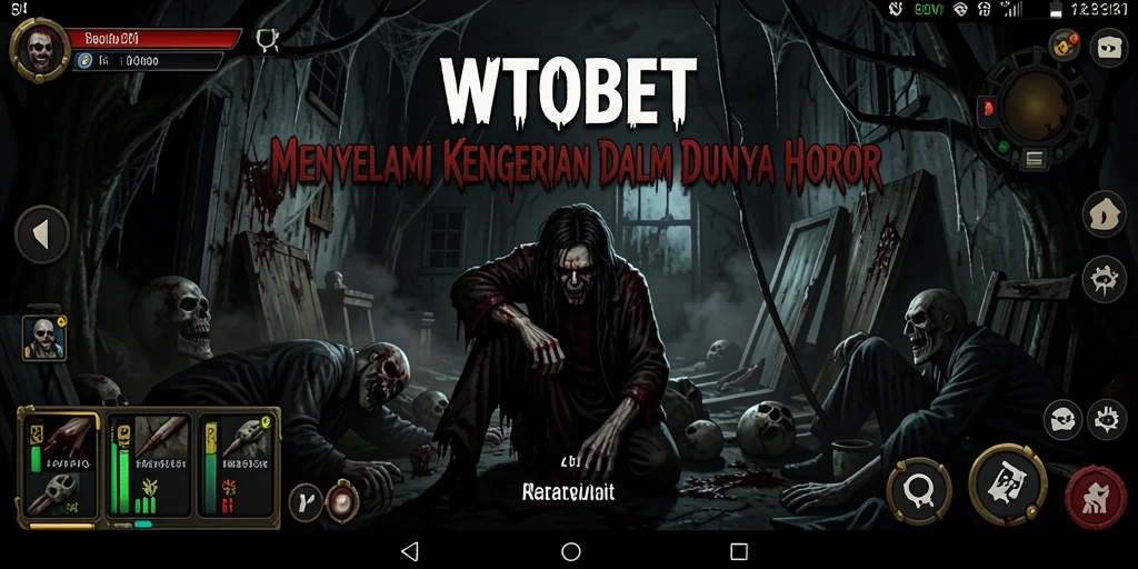 Tampilan gameplay WTOBET yang penuh kengerian dan ketegangan.